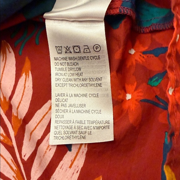 Anthropologie FARM Rio V-Neck Floral Blouse Woman's Small - Picture 7 of 14